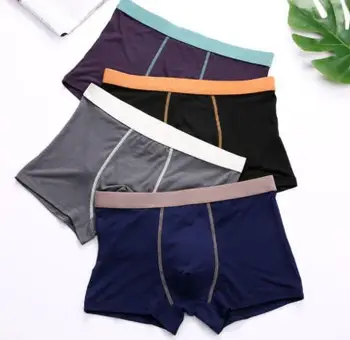 

2020 New Men boxers Cotton Breathable summer Men Underwear Soft Boxer plus size men boxer