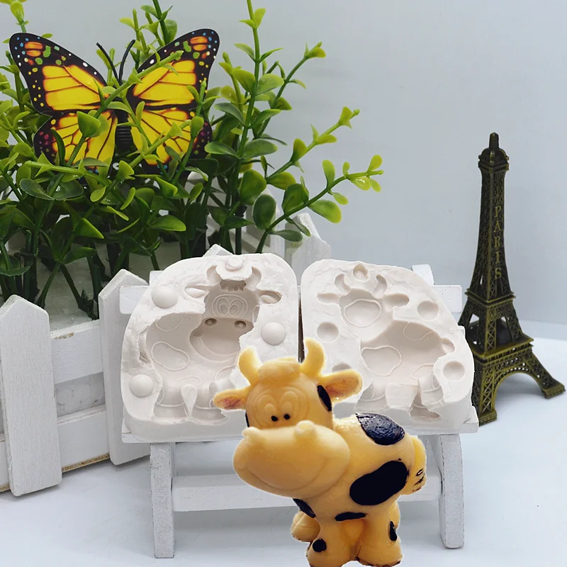 3d милые коровы кружева смолы силиконовые формы для самостоятельного