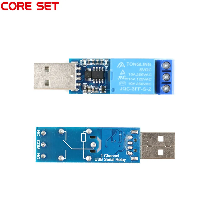 Asuinxurr USB Relais Modul – Intelligenter USB-Schalter, CH340, 5V/10A, Für LCUS-1