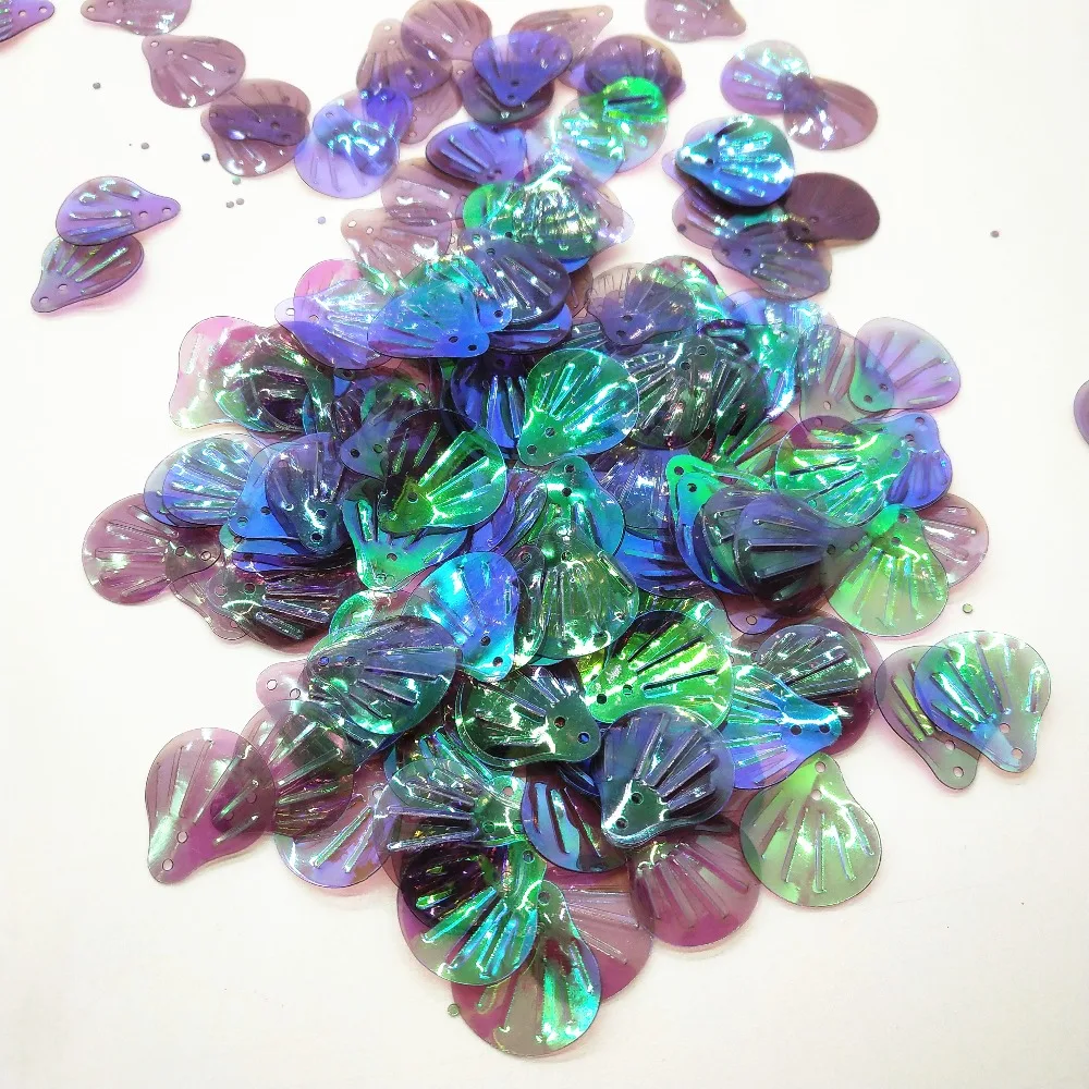 18mm shell transparent light purple 5