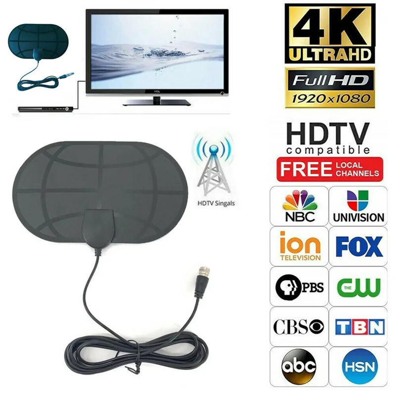 960 Миля Диапазон антенна ТВ цифровая HD Skywire 4K антенна цифровая внутренняя HD ТВ 1080p