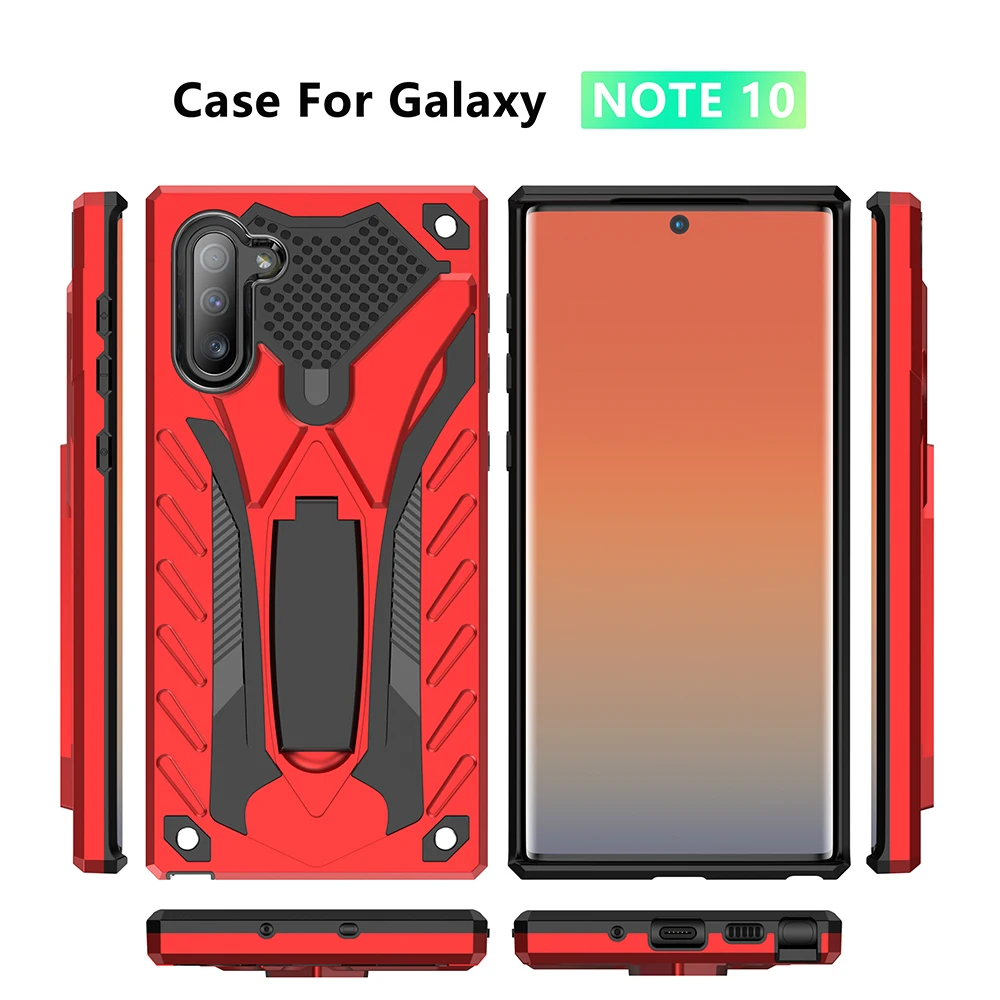 Для samsung Galaxy Note 8 note9 A2Core Note10 Note10plus Phantom Knight Невидимый кронштейн TPU+ PC чехол для телефона