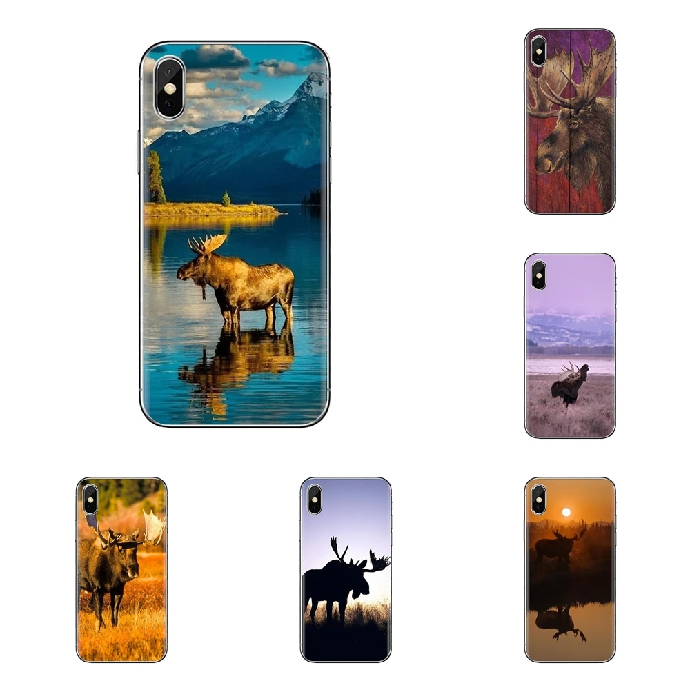 Для Huawei Honor 5A lyo-l21 Y6 II Compact Y5 2 Y5II mate 10 Lite Nova 2i 9i Animal Alaska Bull Moose прозрачный мягкий чехол