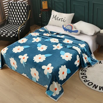 

Warm Blanket Flannel Sofa Office Children Blanket Travel Fleece Throw Portable Car Travel Cover Blanket Dropshipping YA