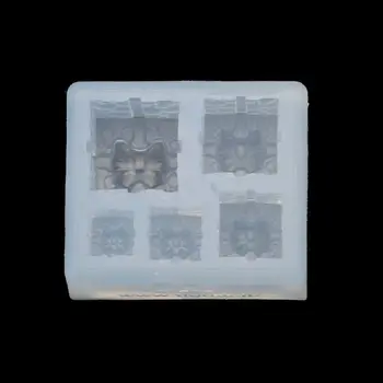 

Mini Size Christmas Gift Box Pendant Silicone Resin Molds Jewelry Making Tools Dried Flower Resin Decorative DIY Hand Crafts