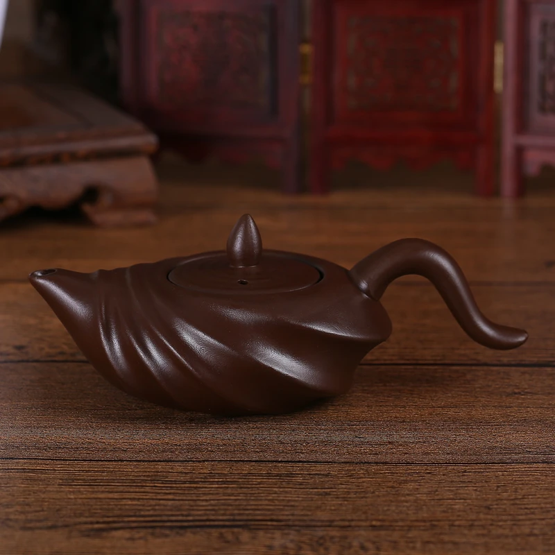 CHANSHOVA Chinese Kung Fu teapot handmade Yixing teapot tea set easy to bubble small pot ceramic teapot hand-drawn pot - Цвет: 2