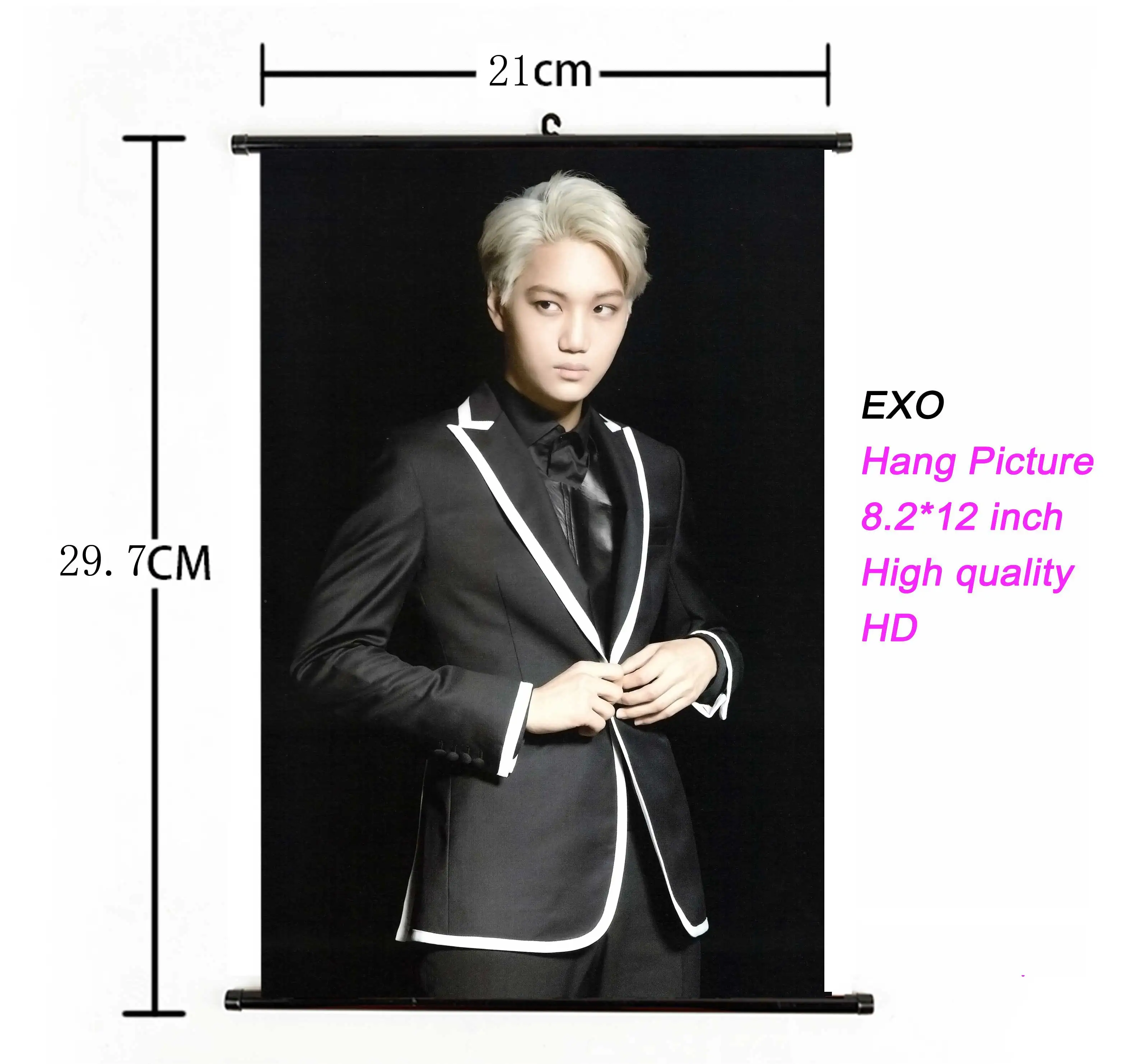 73 K-pop EXO альбом Висячие картины фото плакат ткань 21*30 см Высокое качество Kpop EXO Висячие Плакаты для поклонников Подарочная коллекция - Цвет: 73