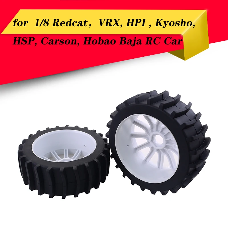 RC Внедорожник Багги снег песок весло шины колеса для 1/8 Redcat Team Losi VRX HPI с дистанционным управлением Kyosho HSP Сити