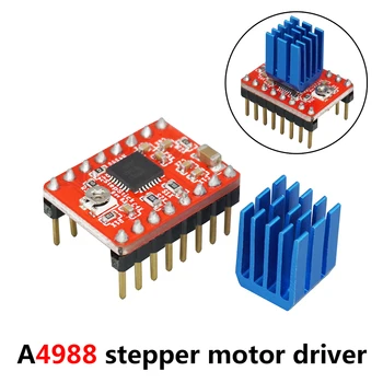 

3D Printer Board Parts A4988 Stepper Motor Driver With Heat sink Carrier Reprap RAMPS 1.4 1.5 1.6 MKS GEN V1.4 board StepStick