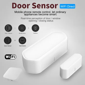 

Tuya Smart WiFi Door Sensor, Smart Door Open/Closed Detectors, Smartlife APP Wifi Window Sensor With Alexa Google Smart Home