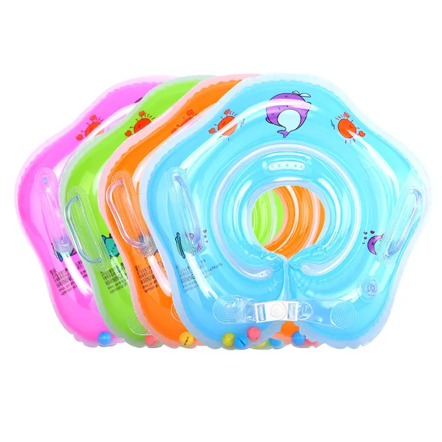 Baby Swimming Rings Double-decked Safety Floating PVC Inflatable Pool Float with Handle M09 6