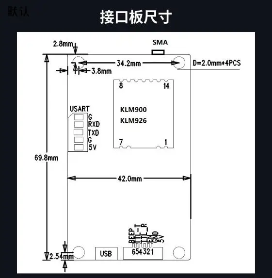 26dBm UHF RFID считыватель UHF-модуль пассивный 6C UHF считыватель модуль SDK+ MEDO+ Documentation+ антенна ttl/usb/rs232interface