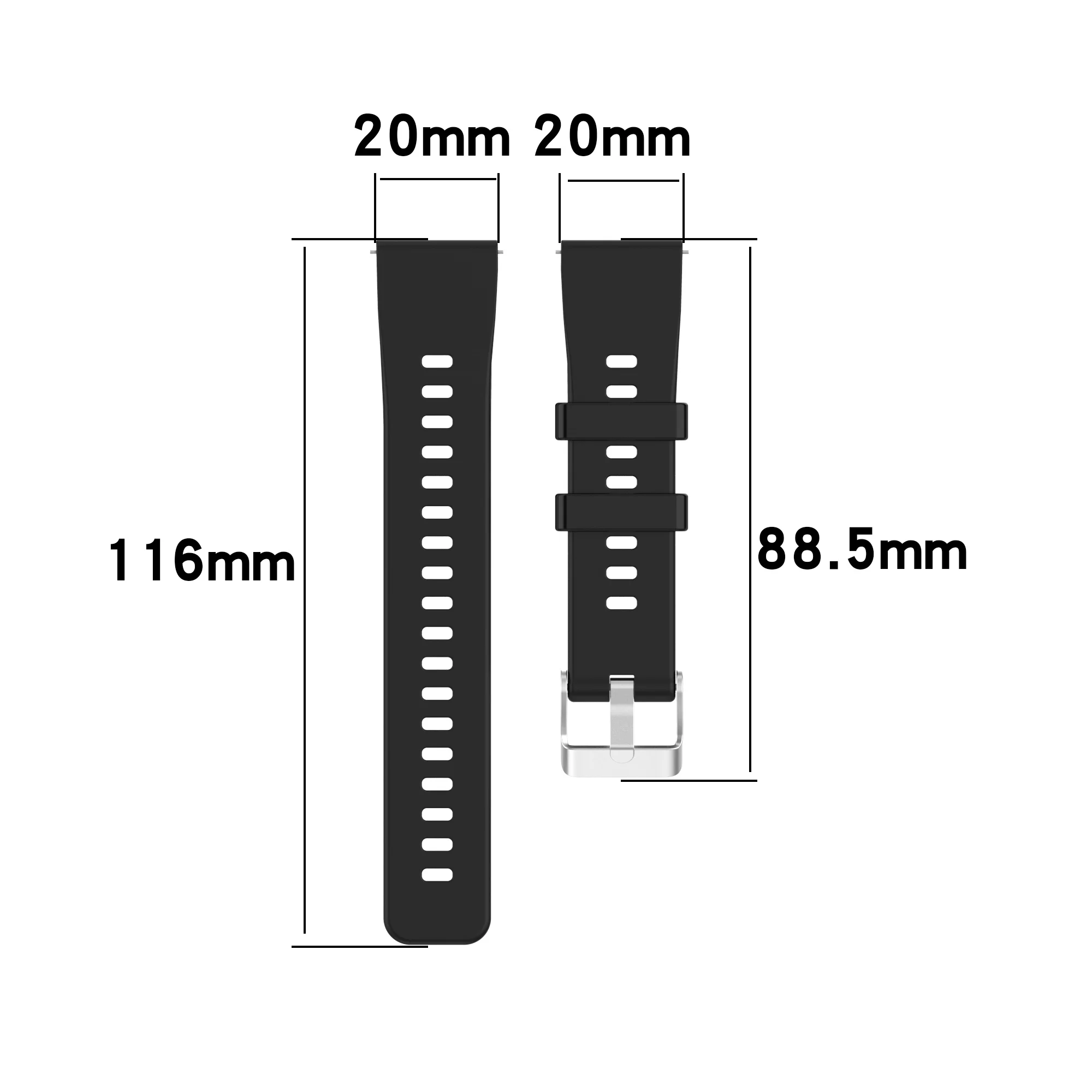 Premium Silicone Watch Band - Durable and Stylish Wristband Strap