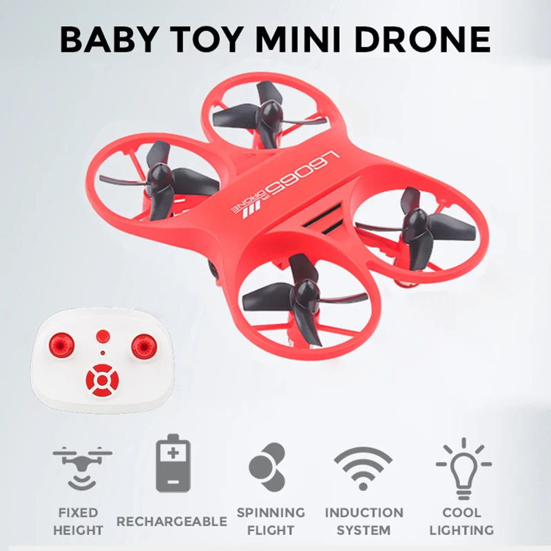 

Pocket Mini Drone With Remote Control RC Quadcopte With LED Light RC Helicopter Toys For Kids #E