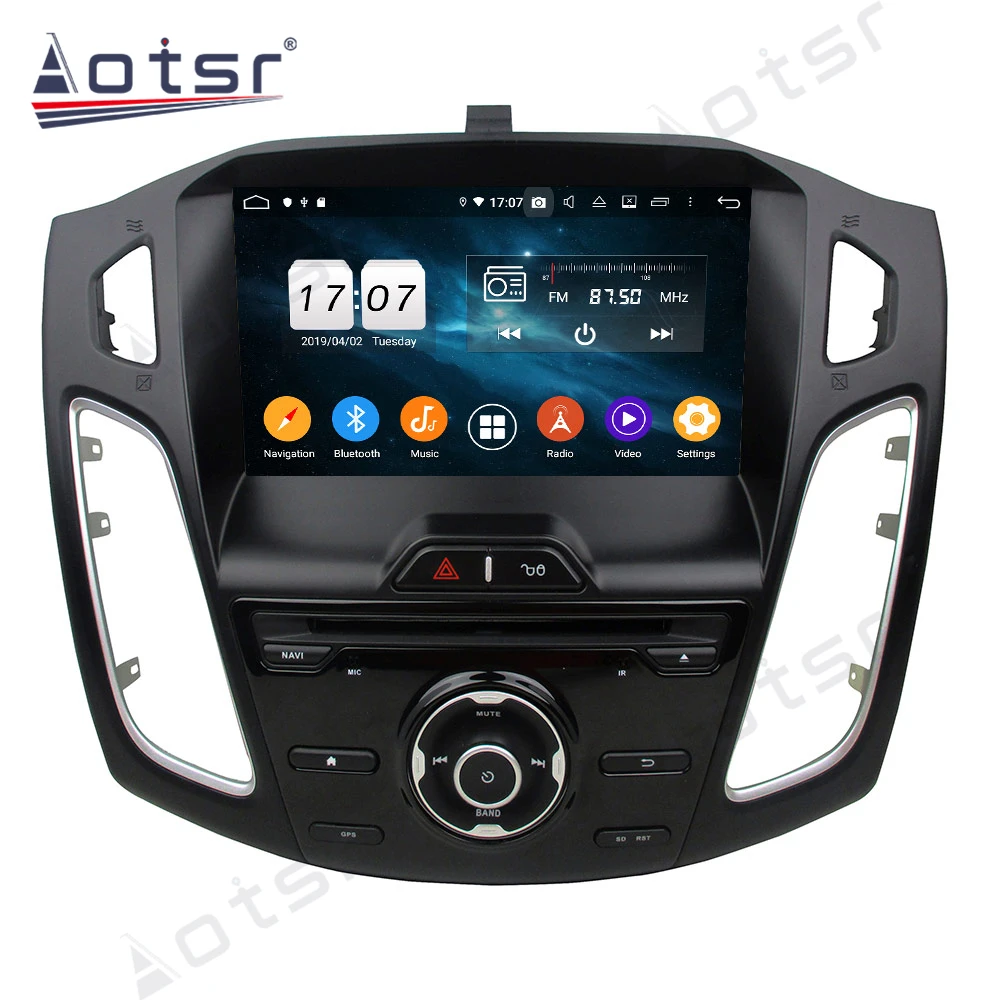 For Ford Focus 2012+ Android 10.0 4G+64GB Car Multimedia Player Radio GPS Navigation Car Stereo IPS Touch Screen DVD DSP Carplay