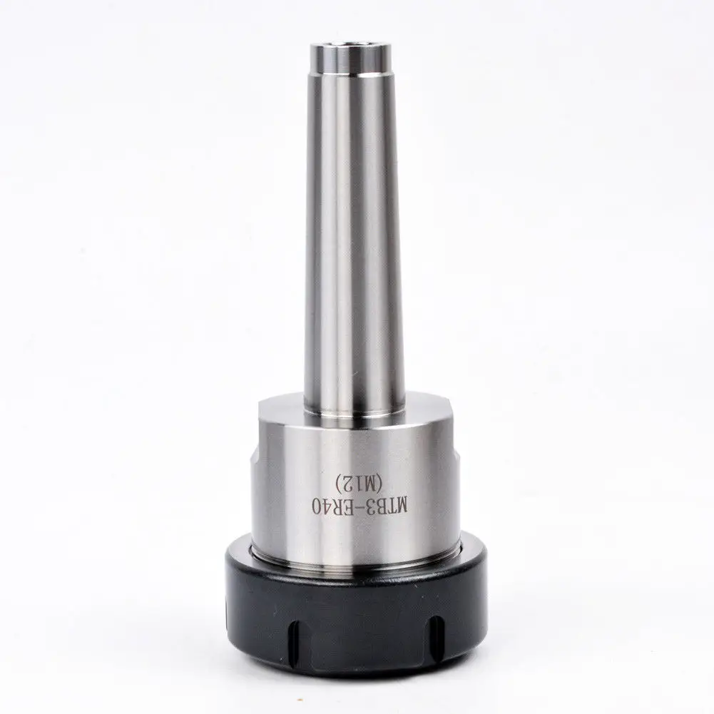 

Milling Collet Chuck Holder Silver Morse Taper MT3 ER40 MTB3 - ER40 M12 Sturdy Durable Industrial Tool