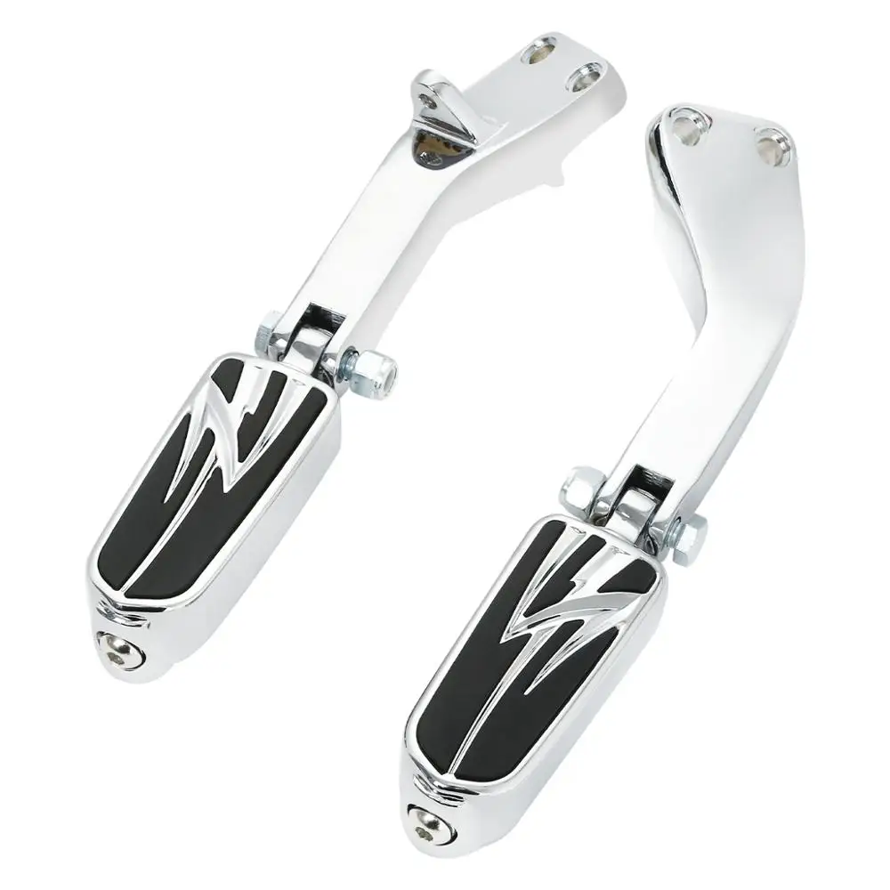 Motorcycle Passenger Footrest Foot Pegs Support Mount For Harley Dyna