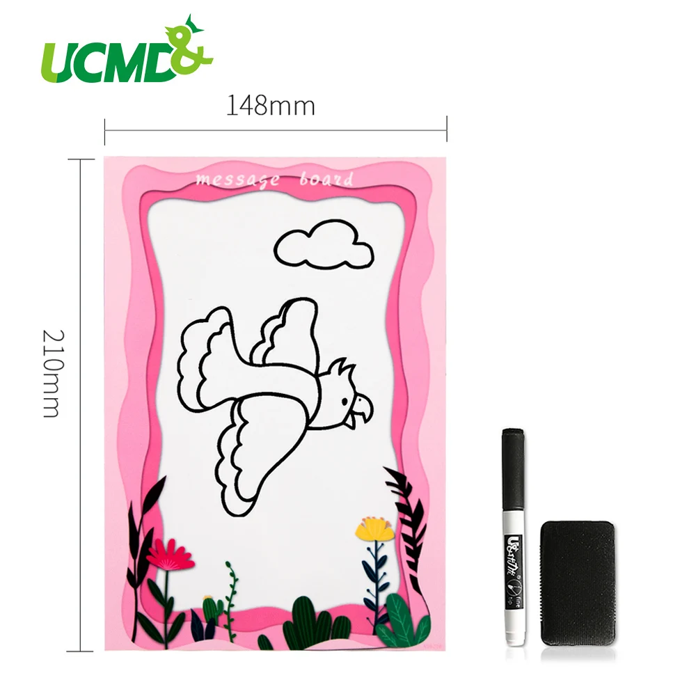 

A5 Size Flexible Magnetic Whiteboard Dry Wipe White Board Pen Marker Record Message Boards Remind Memo Pad for Fridge Magnets