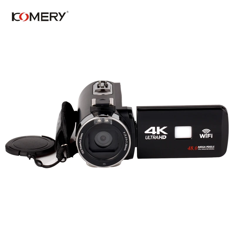 KOMERY Original Video Camera Wifi Night Vision 3.0 Inch LCD Touch Screen Time-lapse Photography Cam