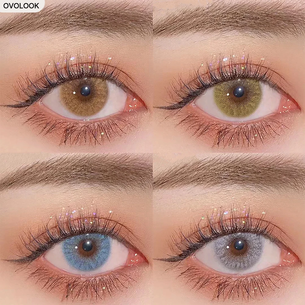 OVOLOOK-2pcs/пара цветных линз линзы для глаз цветные контактные ежегодные контакты ed |