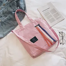 Цветные сумки в полоску модные сумки Весна стиль Женская Холщовая Сумка через плечо/ручная сумка INS Wind женская сумка