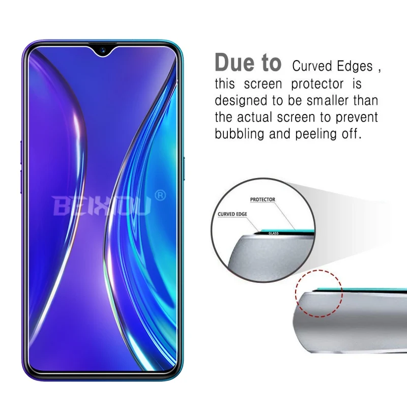 2 PCS Full Tempered Glass For Realme X2 Pro Screen Protector 9H tempered glass on the for Realme X2 Pro Protective Film