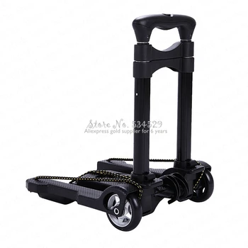 

21%Folding Mini Trolley Car Aluminum Alloy Shopping Cart Shopping Cart Luggage Cart Home Trolley Car Trolley