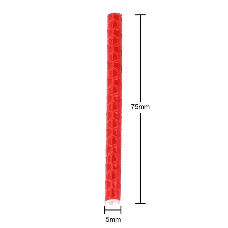 12pcs/lot Mountain Bicycle Excellent Quality Easy Installation Wheel Reflector Spoke Warning Strip Cycling Accessories - Цвет: Красный