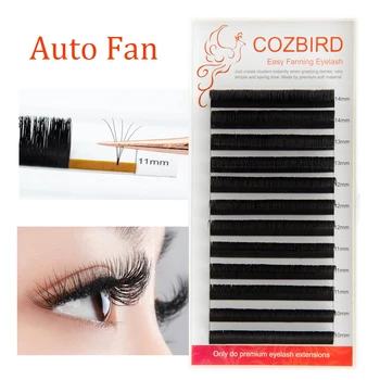 

COZBIRD eyelash extensions 0.07 D Mix Easy fanning Russian Volume bloom Auto Fan Flase lashes Faux mink make up tool