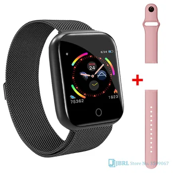 

New Color Digital Watch Women Hd Electronicwrist Watch Mens Fitness Bracelet Android IOS Waterproof Heart Rate Men Led Clock