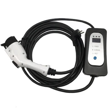 

EVSE Electric car Charger Type 1 with American wall socket input 5.5M cable level 2 AC 110V-250V 10A/13A/16A
