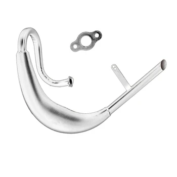 

Fatty Belly Pipe Exhaust Muffler Silver Fit For 50cc 80cc Bike Gas Engine Motor Parts