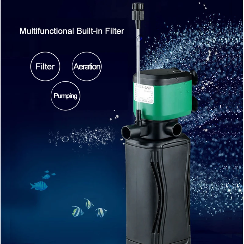 

220-240V Internal Aquarium Filter Pump Submersible Fish Tank Water Pump Filter Wave Surf Circulation Oxygen Pump