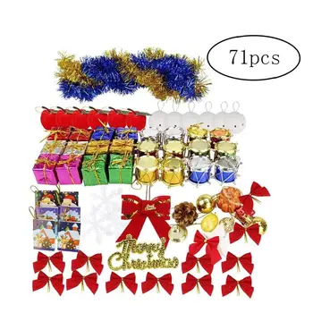 

71PCS Christmas Ornament Multi-Functional Decoration Christmas Tree Hanging Accessories Decorations