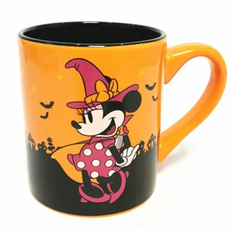

400ml Disney Minnie Cartoon Water Cup Milk Coffee Tea Ceramic Mug Home Office Collection Cup Love Couple Festival Halloween Gift