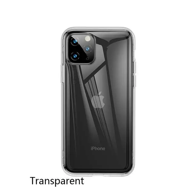 Прозрачный мягкий силиконовый чехол Baseus из ТПУ для телефона iPhone 11, ультратонкий прозрачный противоударный чехол для iPhone 11 Pro Xs Max Xr - Цвет: Transparent