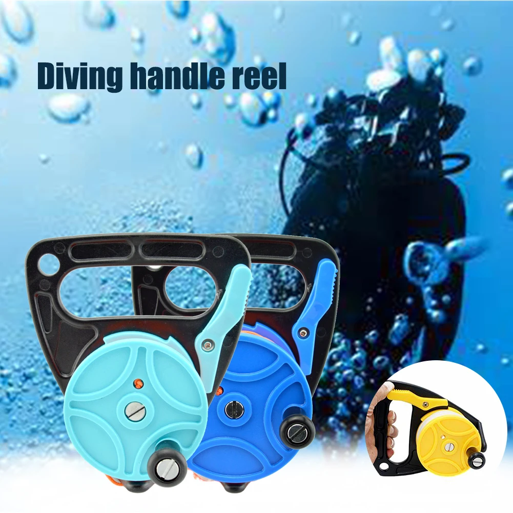 With Thumb Stopper Lightweight Portable Accessories Swimming Scuba Diving Nylon Tech Compact Outdoor Safe Equipment Spool Reel