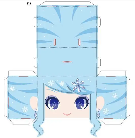 

Snow Queen 3D Paper Model DIY Parent And Child DIY Kindergarten Handmade Paper Folding Homework Activity