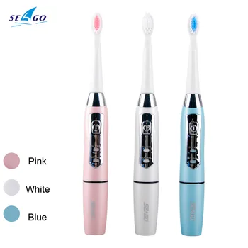

Seago Sonic Electric Toothbrush 35000 Strokes/minute Super Normal 2 Brushing Modes Automatic Teeth Whitening Oral Hygiene SG-610