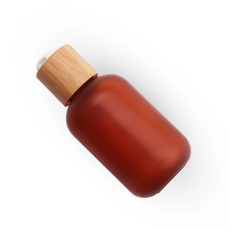 

Amber cosmetic jar Lotion Bottles Frosted Plastic Container Cosmetic Bottles Skin Care Bottles