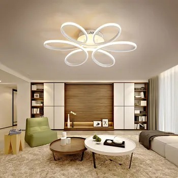 

Modern ceiling LED chandelier living room dining room bedroom chandelier white aluminum chandelier AC90-260V free shipping