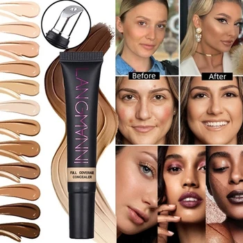 

Concealer Cream Long Lasting Mineral Foundation Matte Base Professinal Makeup Cover Eye Dark Circles Face Smooth Texture