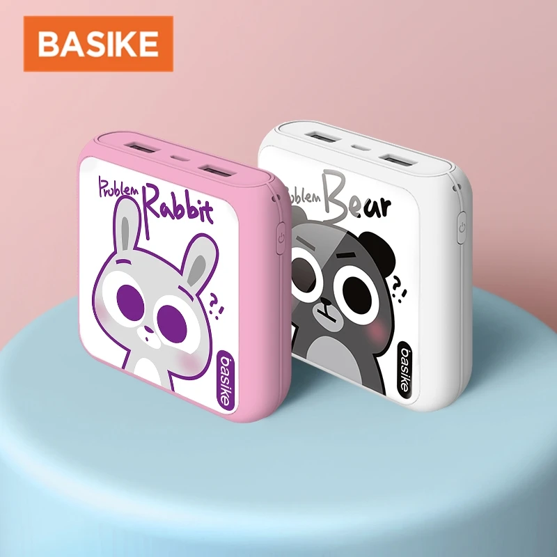 powerbank for phone Mini Power Bank 10000mAh 5000mAh Cute Bear Rabbit Cat Poverbank External Battery Portable Powerbank for Xiaomi iPhone Huawei best portable phone charger