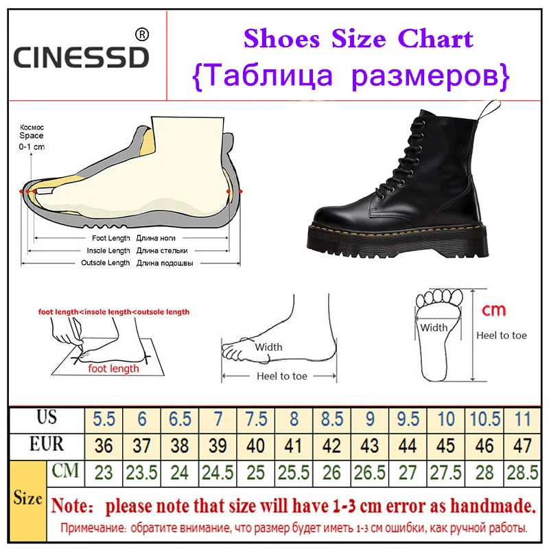 CINESSD/женские ботинки; армейские ботинки на плоской подошве со шнуровкой; Цвет Черный; кожаная обувь; botas; женские Ботинки martin; женские зимние ботинки на резиновой подошве