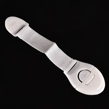 

5 PCS White Cabinet Door Drawers Refrigerator Toilet Safety Plastic Lock For Child Kid Baby Safety Straps White