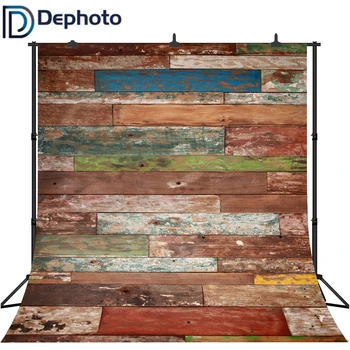 

Dephoto Vinyl Wood Floor Backdrops Customized Computer Printed Photography Background for Photo Studio Photo Background