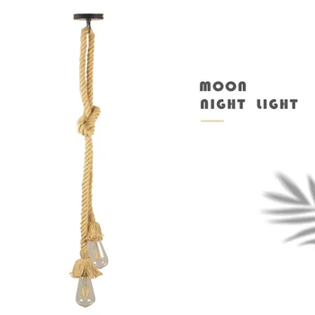 

touwlamp AC 220V Cord Pendant living room pendant lamparas de techo colgante moderna modern led