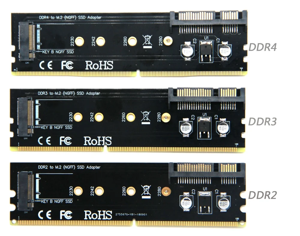 Карта адаптера 5 шт./лот SATA на M.2 (NGFF) слот карты памяти DDR SSD B ключ плата