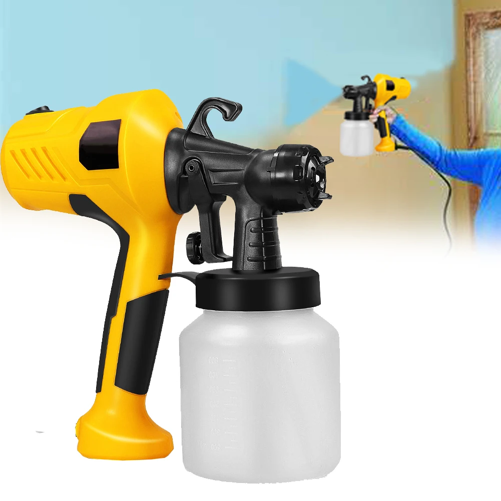 

Electric Removable Adjustable High Pressure Paint Spray Airbrush Home Flow Control 2.5mm Nozzle Tool Handhold Decorating 800ml