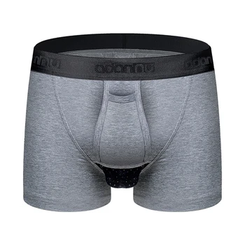 

ADANNU New Arrivals Men Underwear New Guns Separate Boxer Cotton Breathable Male Panties U Convex Men Boxer Shorts Calzoncillo